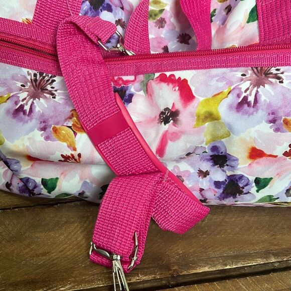 NWT Karriage-Mate Women's Floral Night Weekender Bag Pink OS - Picture 4 of 10